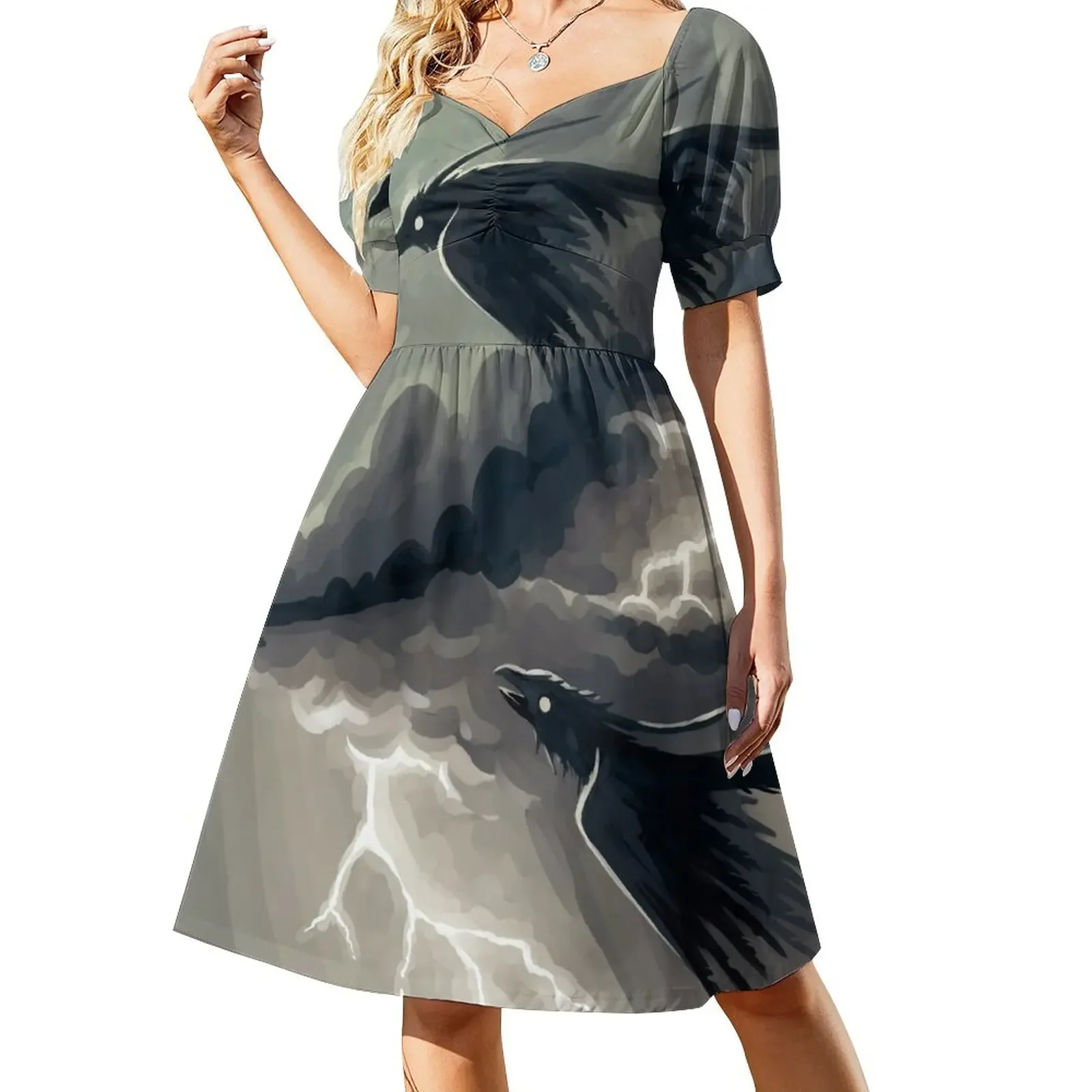 

Stormbringers Short-Sleeved Dress clothes for women Aesthetic clothing dress women summer
