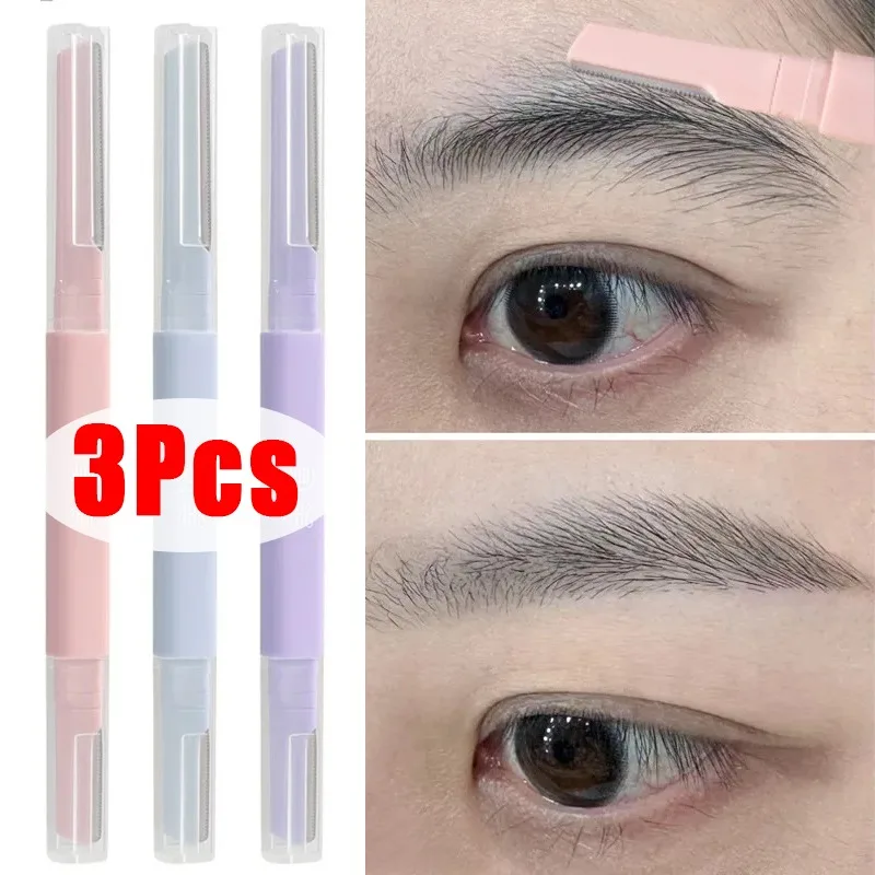 Tondeuse à sourcils portable anti-rayures, lame de rasage sûre, rasoir pour les poils du visage, ensemble d'outils de maquillage de beauté intérieure