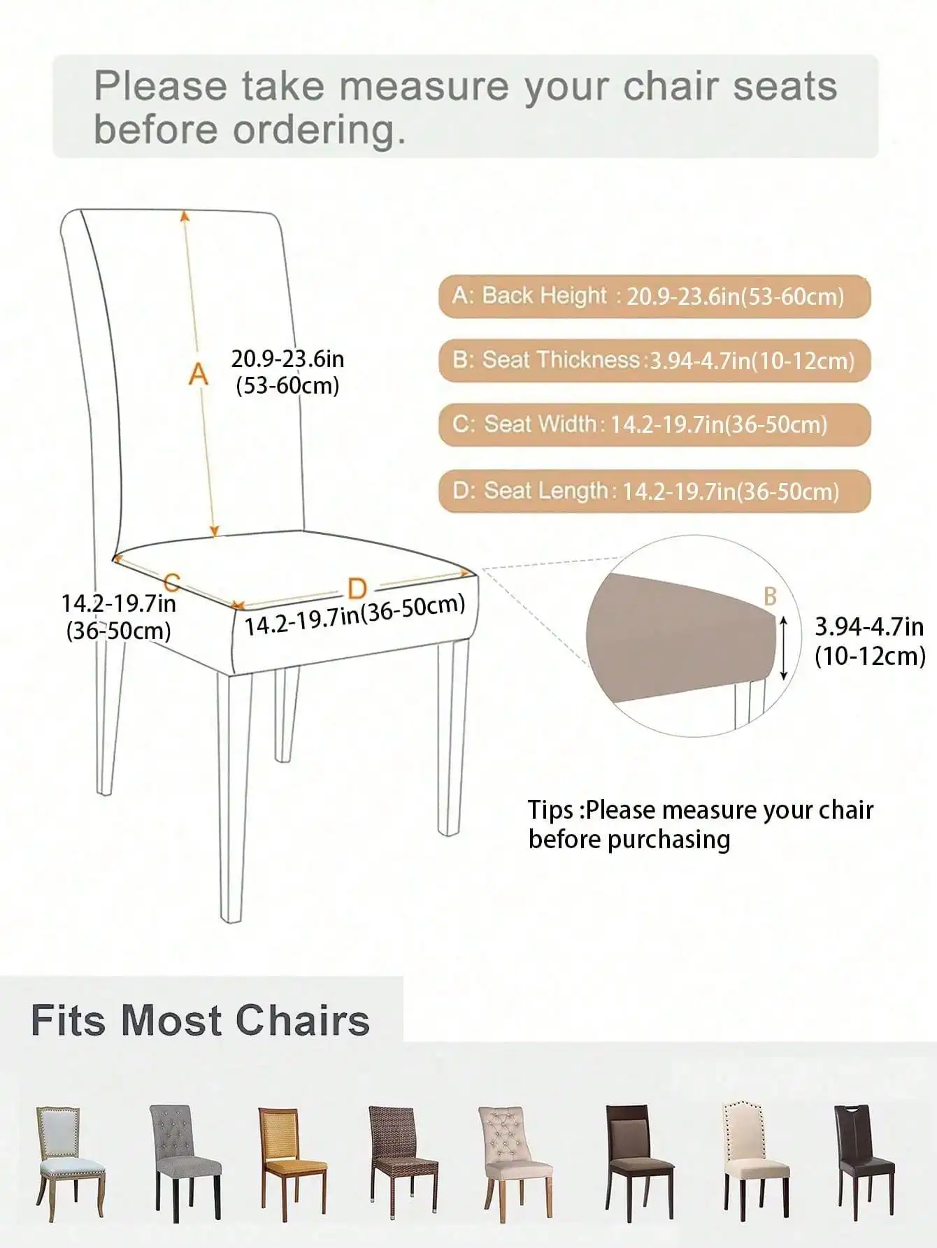 1Pcs Elastic Spandex Universal Chair Cover Skirt Cloth For Hotel Home Modern Wedding Birthday Party Event Dining Seat Decoration