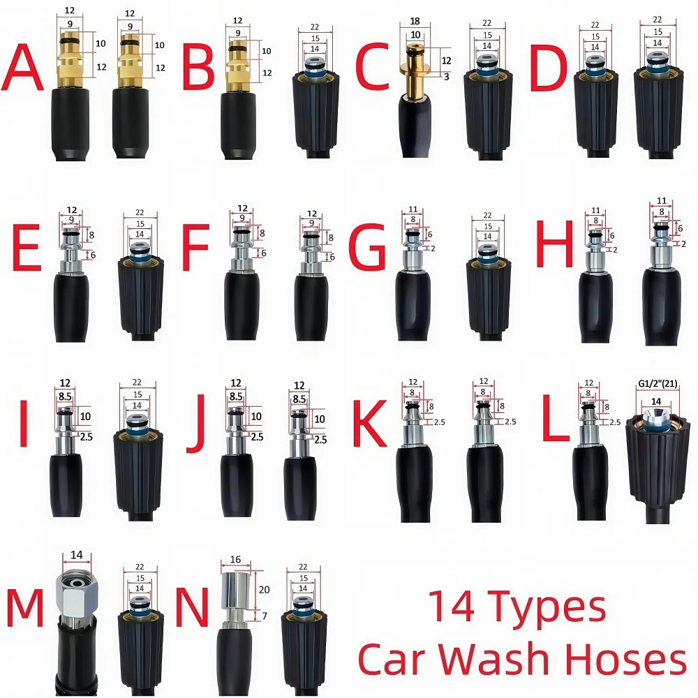 5~25m High Pressure Cleaning Machine Hose 5800PSI Kink Resistant Hose Car Wash Hose Water Cleaning Extension Hose For Karcher
