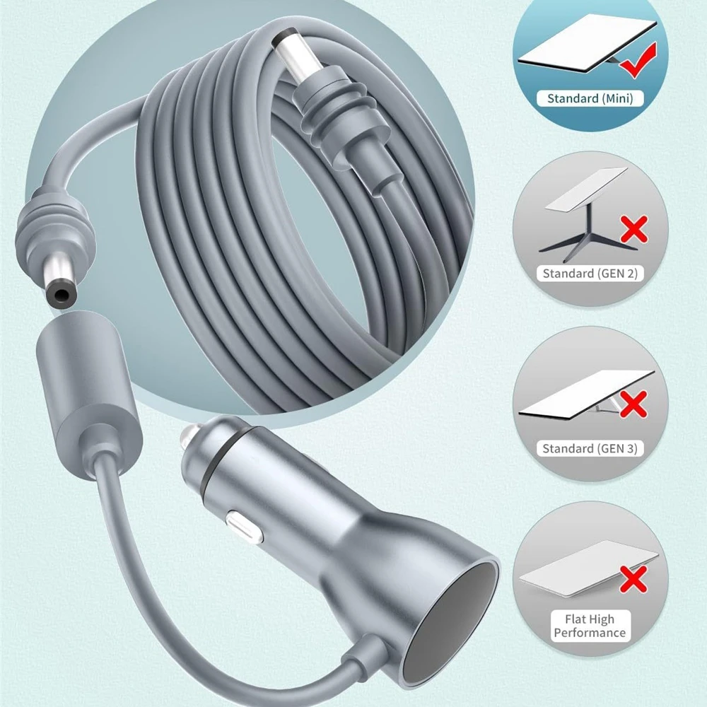 ل Starlink Mini DC تمديد كابل 12 فولت إلى 30 فولت تصعيد محول الطاقة مهايئ شاحن سيارة ولاعة السجائر محول التخييم