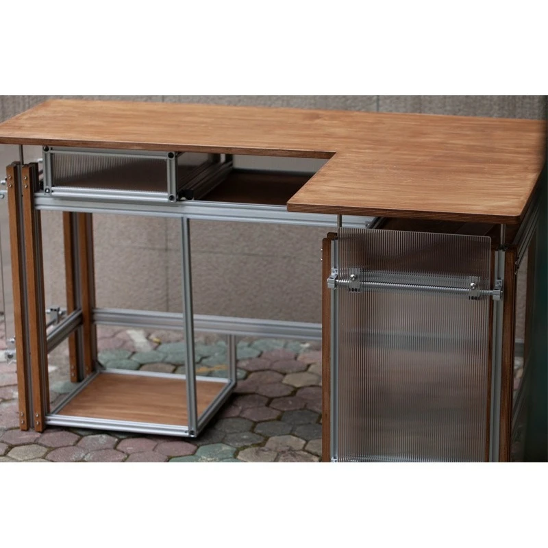L-shaped ocean plate acrylic desk computer desk household