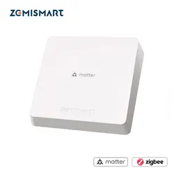 Zemismart Matter Thread Hub Tuya Zigbee Gateway Smart Home Bridge Support Google Home App Smart Life App Control Matter Devices