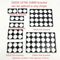 10-50PCS 32650 32700 32800 Battery Holder With Card Slot Splicing Fixed Combination Connection Base DIY Assembly Battery Pack