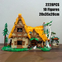 MINISO Disney 2024 Compatible 43242 Prince Princess Dwarfs House Building Block DIY Model Brick Assembly Aldult Child Toy Gift