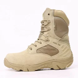 Men Boots Camouflage Work Safty Shoes Men Desert Tactical Boots New Autumn Winter Special Force Men Ankle Boots