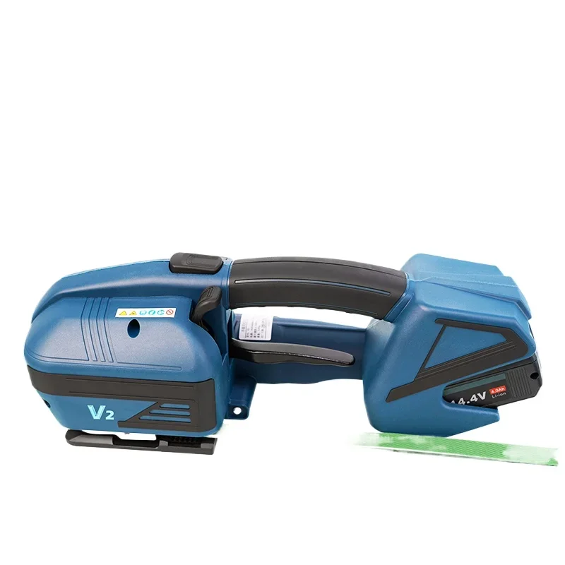 

V2 Portable Electric Baler Handheld Charging PET Plastic Steel Belt Plastic Brick Factory