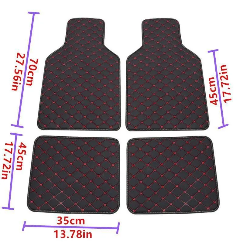 NEW Luxury Custom Car Floor MatsFor Opel Insignia Durable Leather Auto Styling Interior Accessories Waterproof Anti dirty Rugs