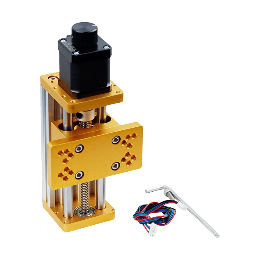 CNC3018 Z Axis Module Aluminum Z Axis Sliding Table Support to Use 300W Or 500W Spindle Apply for Nema17/42H Stepper Motor 85MM