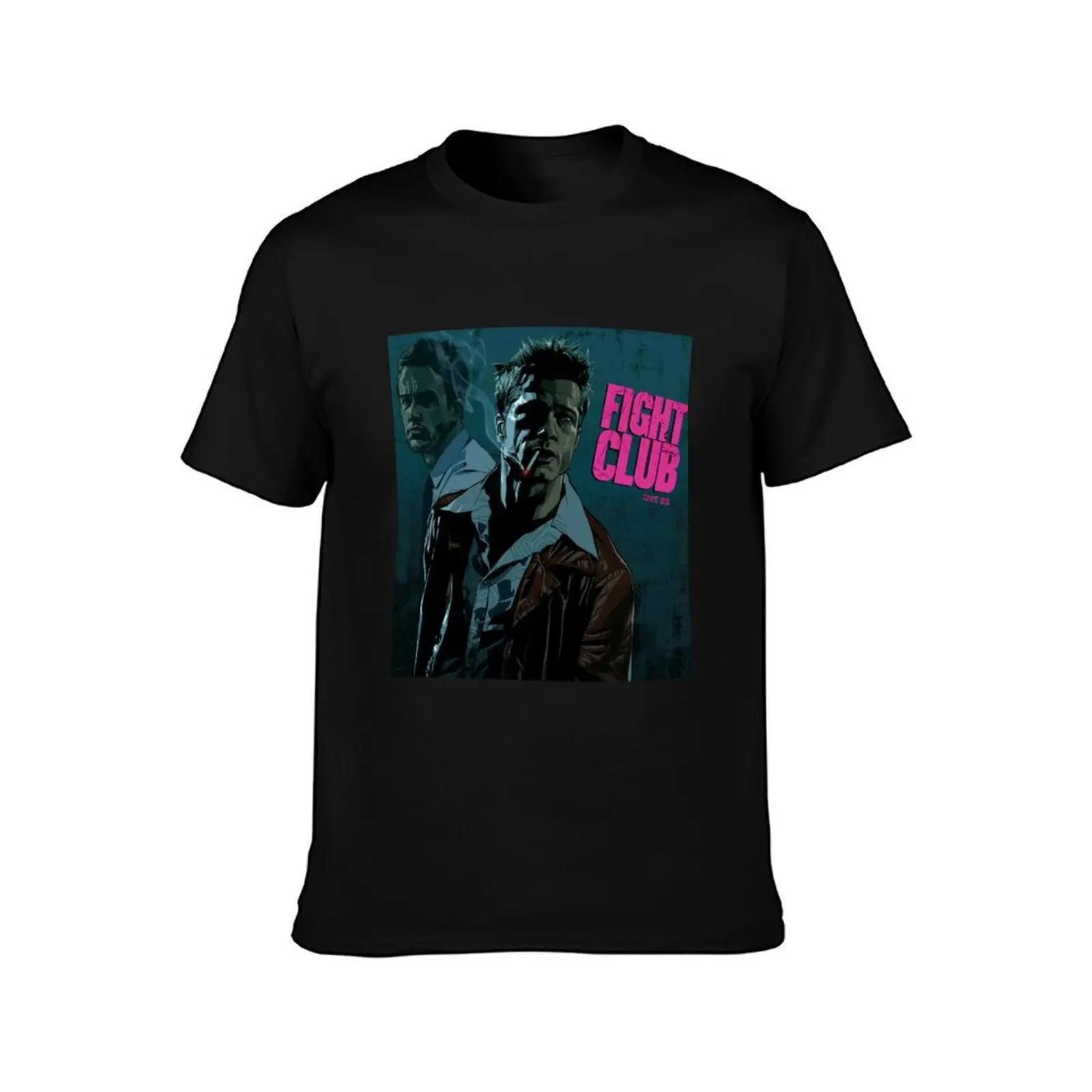 Fight Club Drawing The Narrator And Tyler Durden T-Shirt Quick Dry Training Short Sleeve Tee T-Shirt