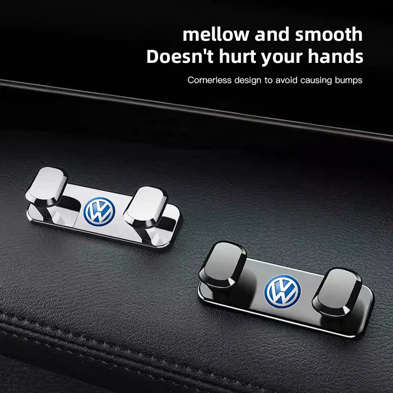 

Car Hooks Interior Storage Holder USB Cable Headphone Key Wall Hanging Hook For Volkswagen VW RLine R Golf Teramont Amarok T5 T4