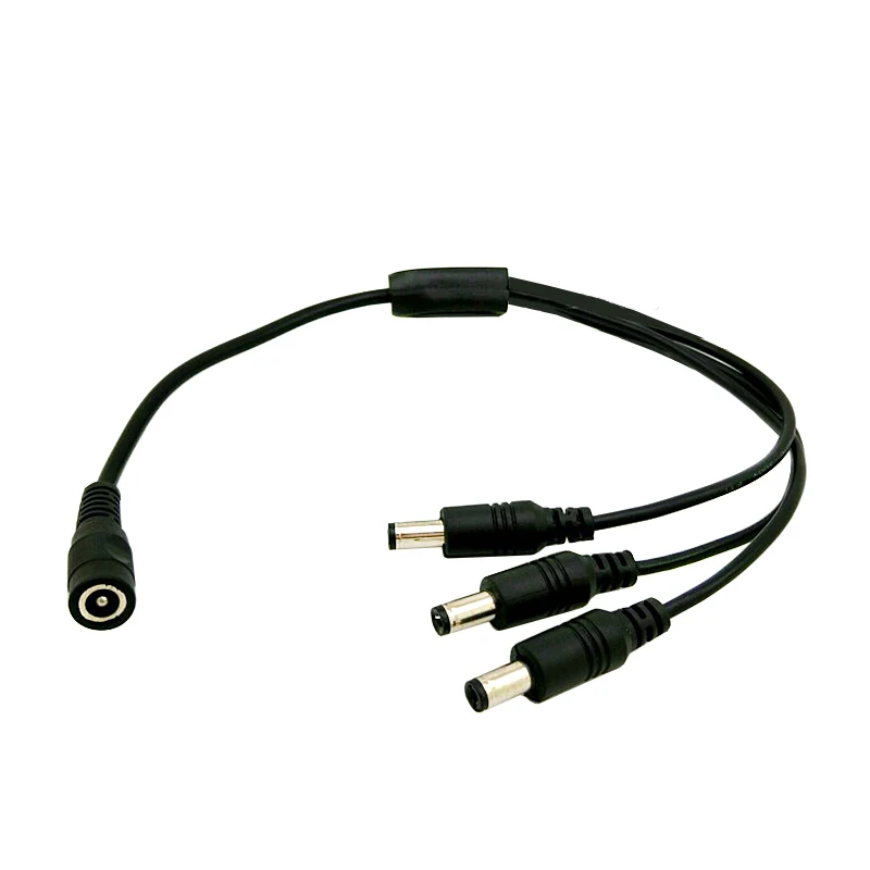 

1PCS 5.5mm 2.1mm 1 To 2/3/4 Way DC Power Splitter Cable 5V 12V Power Adapter Connector Cord For LED Strip Lights CCTV Camera