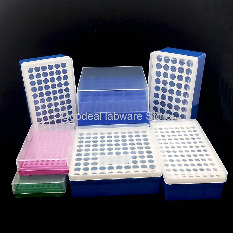 4pcs/lot Lab 0.2/0.5/1.5/2/5/10/15/50ml Plastic centrifuge tube storage 16/32/36/50/72/96/100 holes Box PCR tube PP Storage Rack