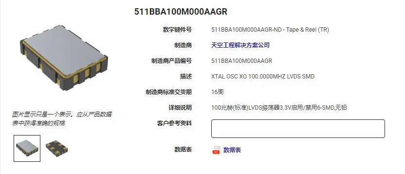 2pcs/lot 511BBA100M000AAG 511BBA100M000AAGR LVDS SKYWORKS chips Electronic new