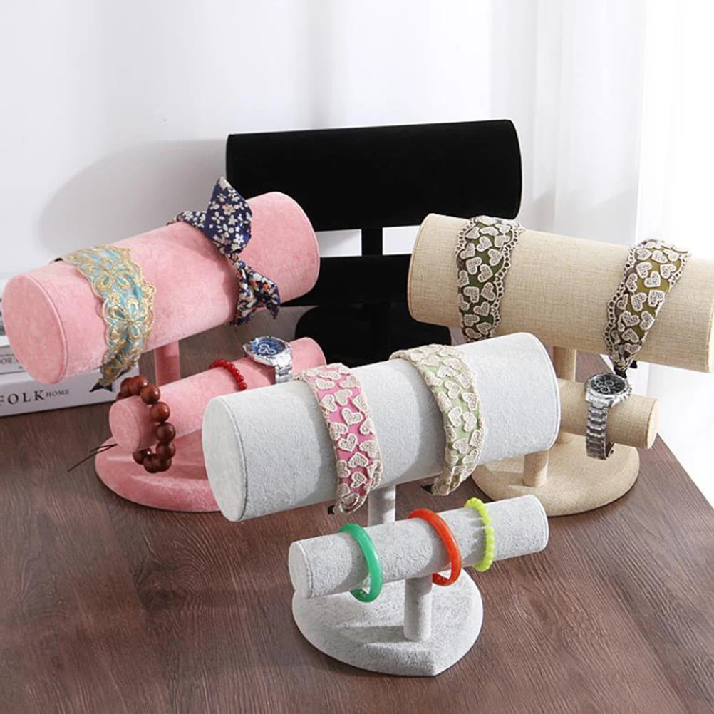 

Head Band Headband Bracelet Display Stand Rack Girl Storage Holder Light Grey Watch