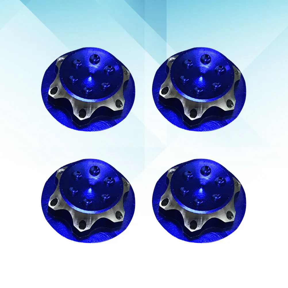 

4Pcs Durable Aluminium Alloy Wheel Hub Cover Non-Slip 17mm Lock Nut Dustproof for Rc Crawler Car Metal Wheel Hub Cover