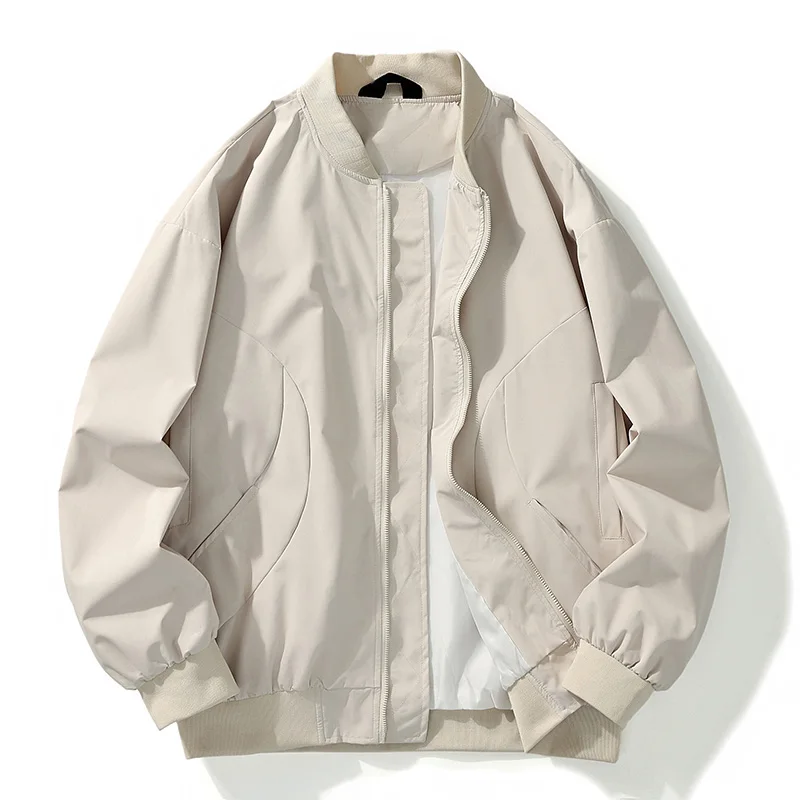 

High Quali American Sle Flight Jaet Men's Spring Autumn Trendy Loose Couple Casual Baseball orm Long Sve Stand C...