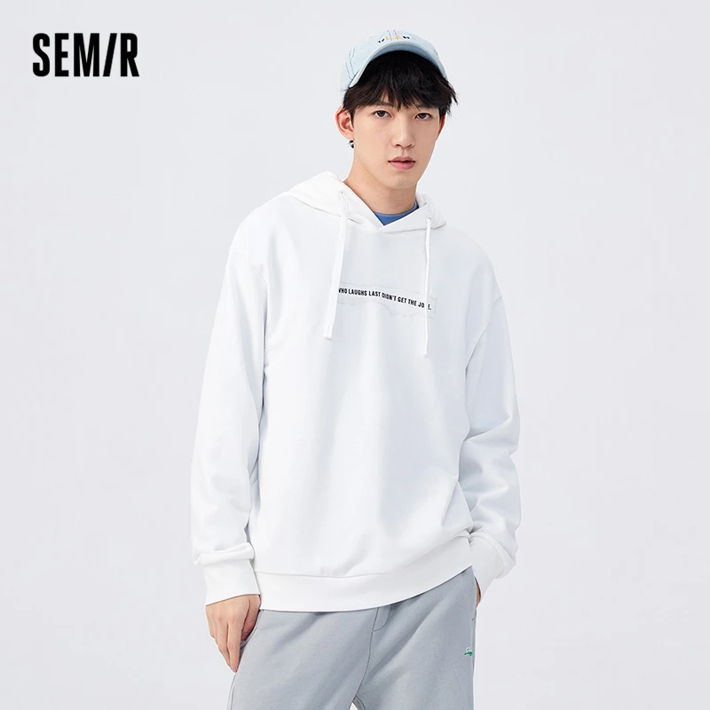 Semir Hooded Sweatshirt Men 2022 Spring Trend Loose Hoodies Men Sports Hooded Top Man Couple Clothing