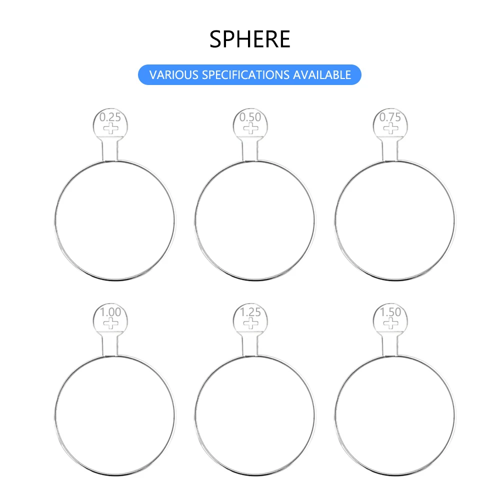 عدسة DIA 38 مم +0.25 ~ + 3.50D تجريبية ذات كرة بصرية تحل محل العدسة بحافة معدنية JSQ