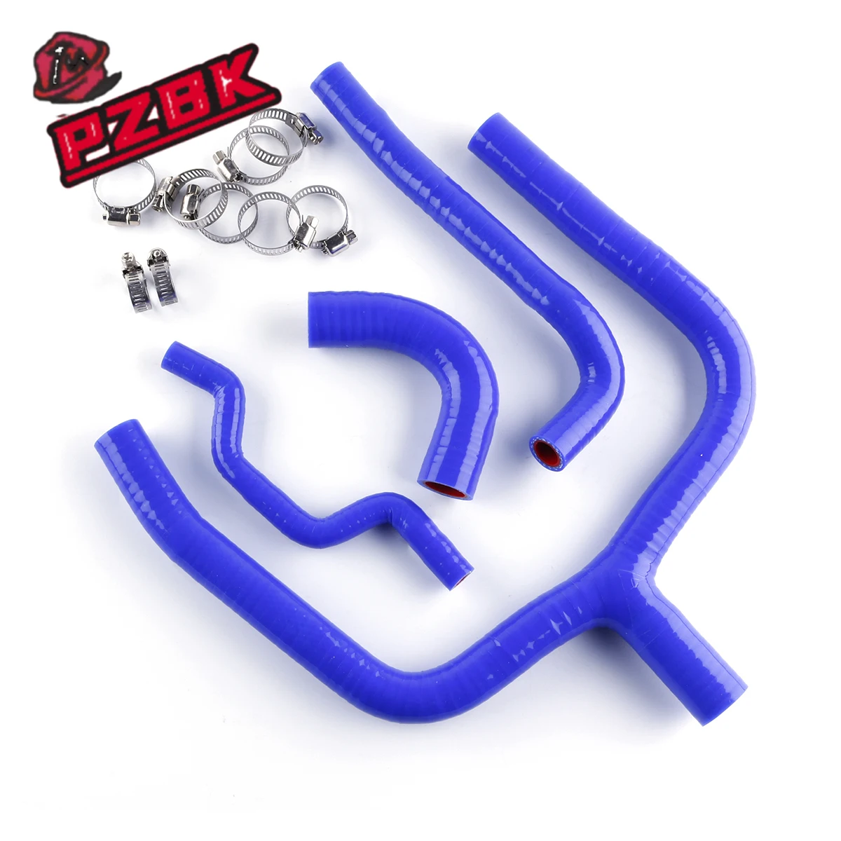 

4PCS For KAWASAKI KXF 250 KX250F 2009-2016 2010 2011 2012 2013 2014 2015 Radiator Silicone Y Hose Kit Tube Piping