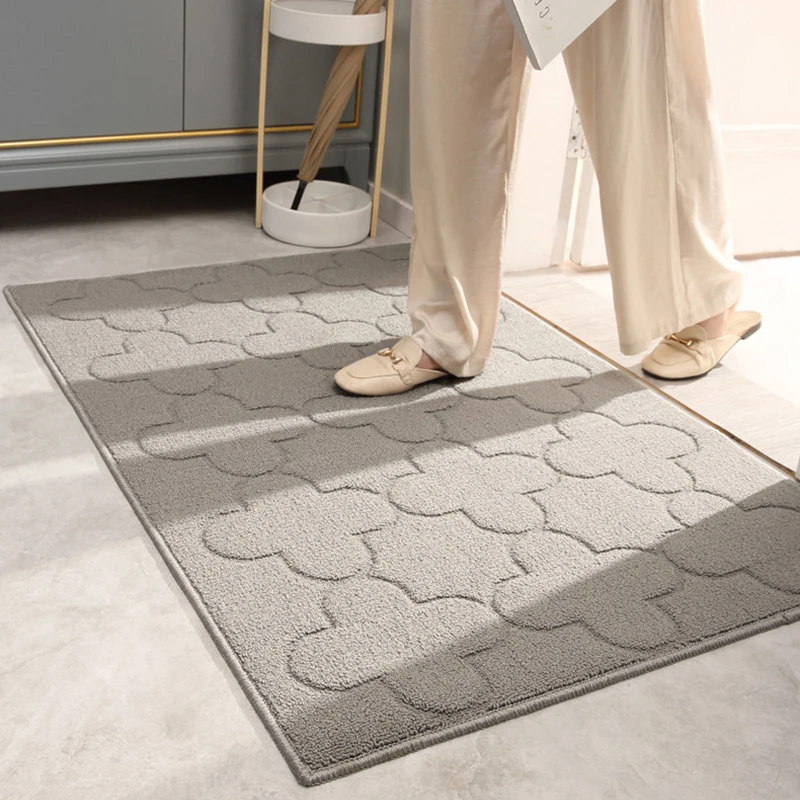 Entrance Doormat Indoor Dirt Mat Resist Absorbent Kitchen Rug Anti-Slip Floor Protector Clean Foot Welcome Door Mat Outdoor