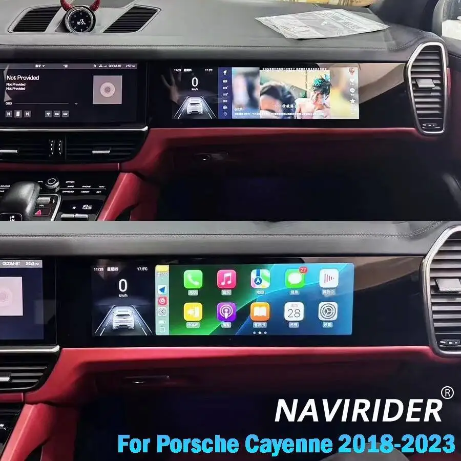 16inch New Car Copilot Carplay Android Screen For Porsche Cayenne 2018-2023 Car GPS Navigation Multimedia Player Radio HeadUnit