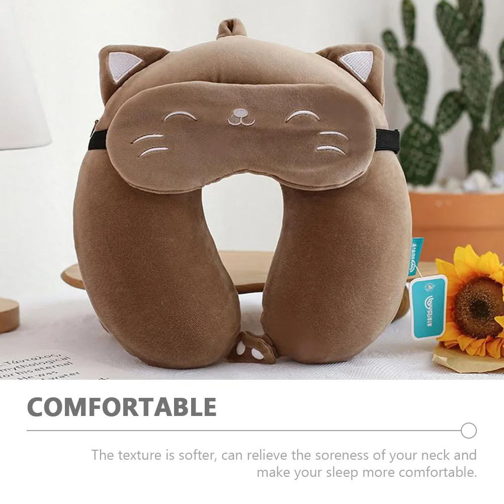 

Travel Neck Pillow Memory Cotton U Shaped Cushion for Office Nap Car Sleep Ergonomic Design Removable Cover Neck Support Pillow