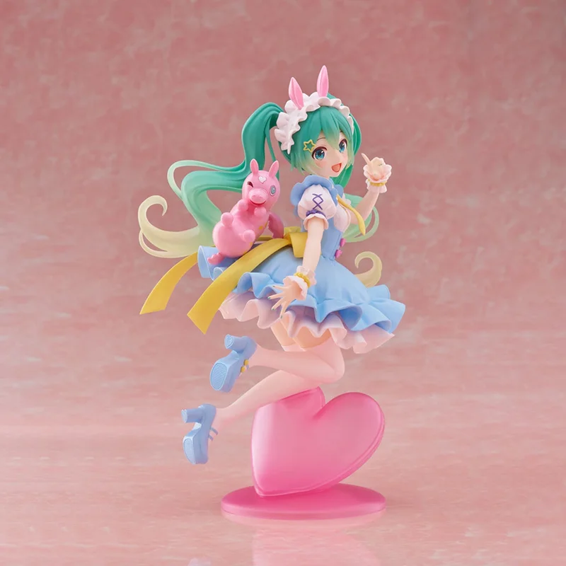 Figurka Anime Hatsune Miku Bajkowa Kraina Czarów Hatsune Miku Kot w Butach Kawaii Figurki Akcji Kolekcja dla Dorosłych Model Zabawka Prezent