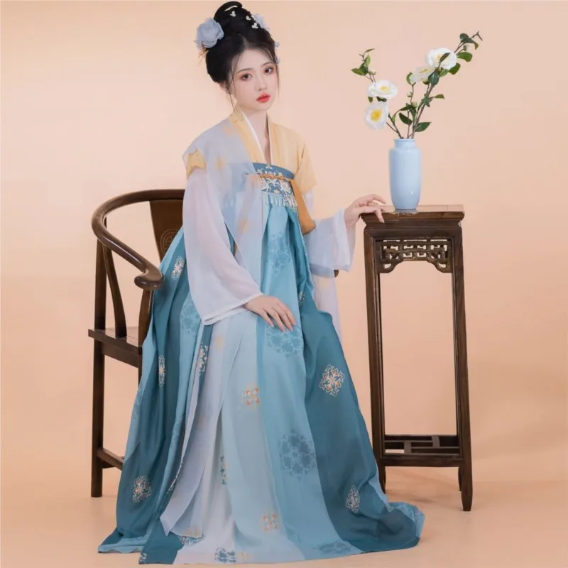 

Hanfu New Adult Such as Chest-High Dress Female Genuine One-Piece Cabbage Daily