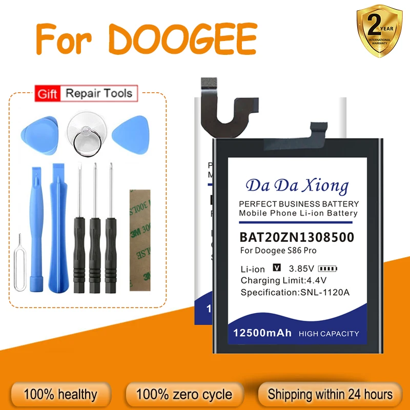 BAT20ZN1308500 BAT20M125180 ForDoogeeX60 Battery For Doogee T5 Y6 N40 S58 X60 X60L S68 S86 S88 S89 S96 Max Pro Lite Plus + Tool