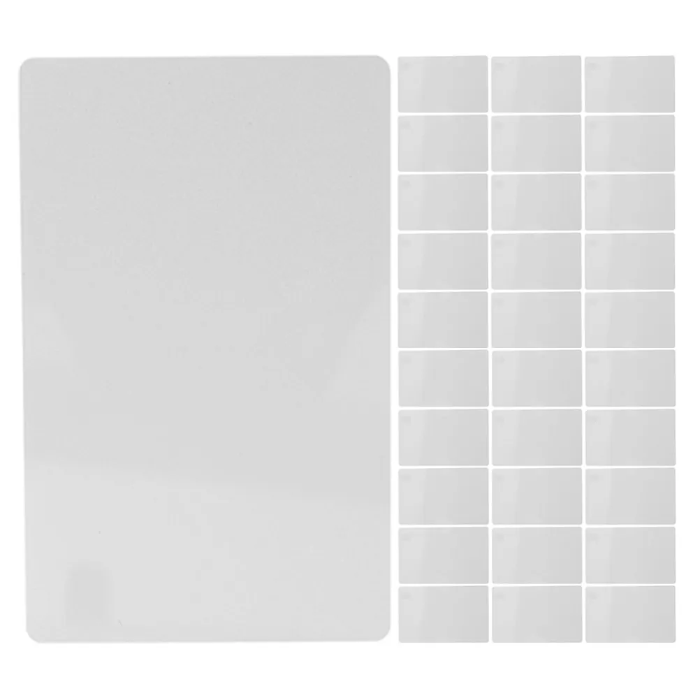 

200Pcs Sublimation Metal Business Card Blanks Aluminum Alloy Thick DIY Printable Name Cards for Color Printing Engraving