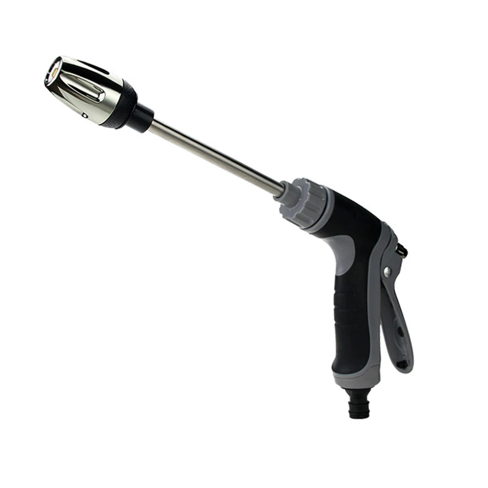 

Adjustable Spray Nozzle Car Wash Nozzle Household Use 360° Adjustable Nozzle Ergonomic Rubber-coated Handle Extended Reach