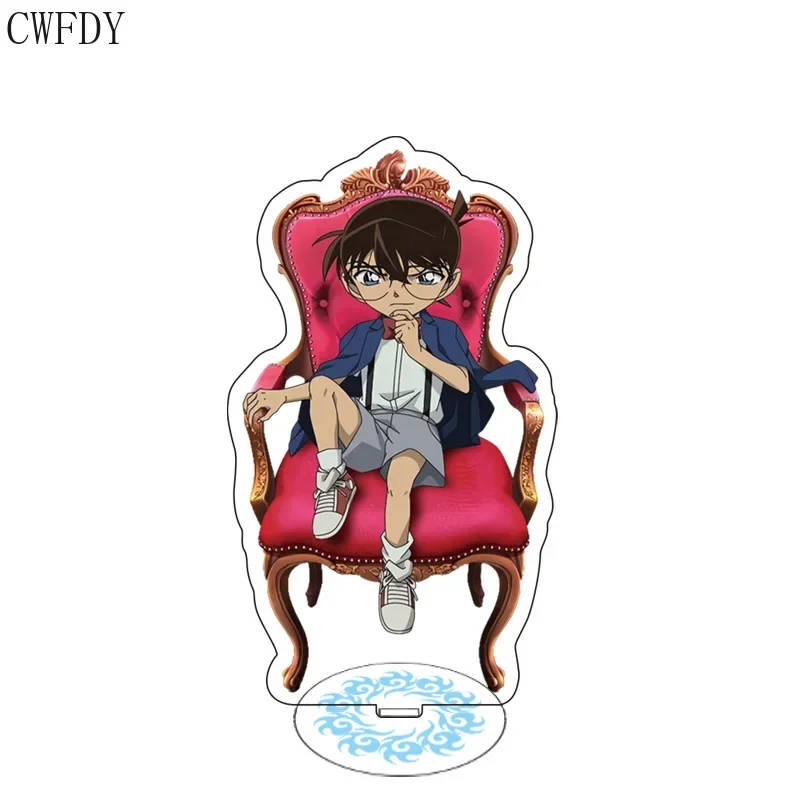 Detective Conan Anime Figure Acrylic Stand Cartoon Action Decoration Cosplay Model Plate Small Desktop Toy Keychain Wedding Gift