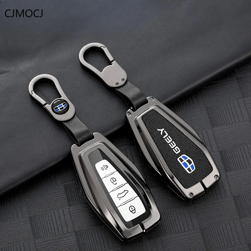 

Premium Zinc Alloy Key Cover Case for Geely Emgrand GS/Binyue/GL/Vision/Icon/Starray/Binrui/Borui - Protective Key Fob Shell