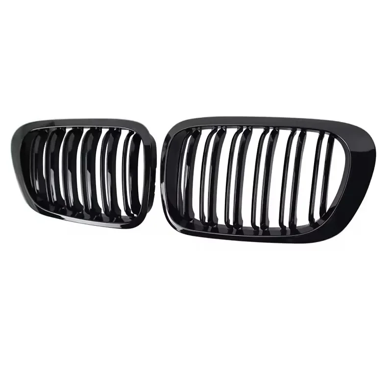 Amortecedor dianteiro do carro rim grill grilleracing grills preto brilhante grades para bmw série 3 e46 4 portas 4d 4dr 1998-2001 acessórios