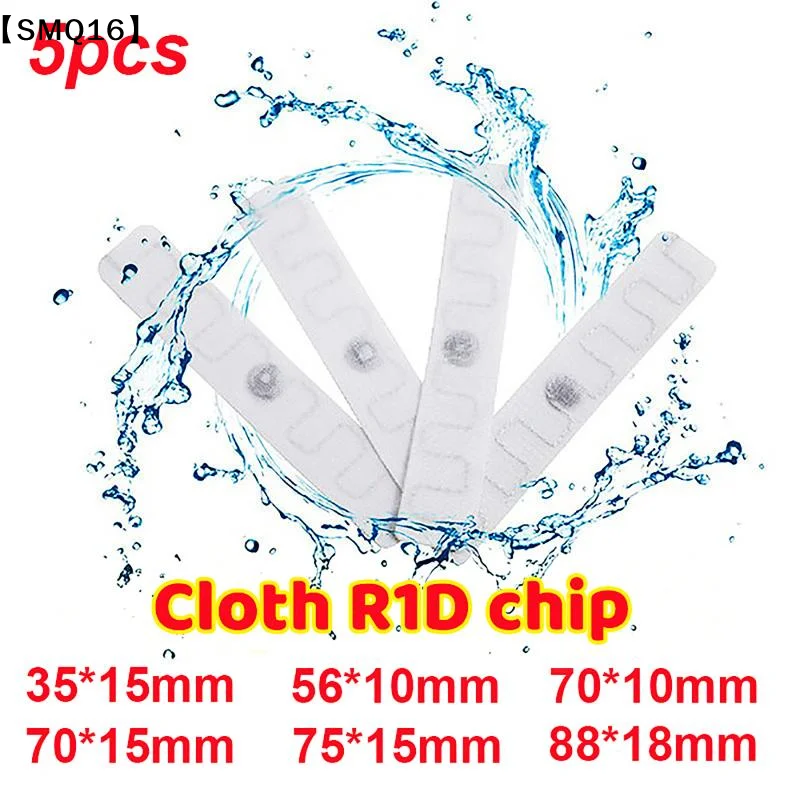 5Pcs RFID UHF Tags Stickers Heat Resistant Washable Laundry Tag Cloth Industrial Laundry Manage RFID Sticker Adhesive【SMQ】
