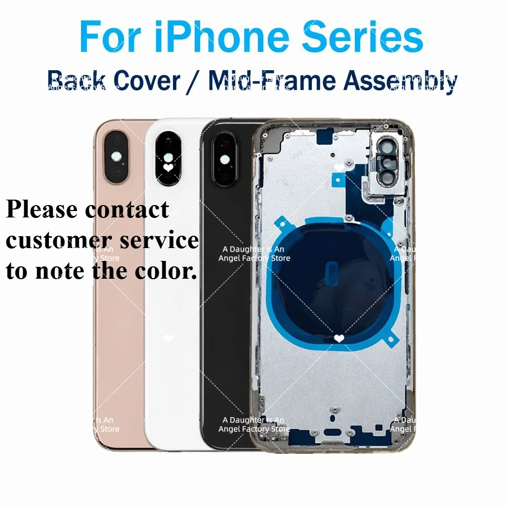 Back Housing For iPhone 13 Pro Max/13 Mini Battery Rear Cover, Middle Frame Replacement, Rear Door with Full Assembly   SIM Tray