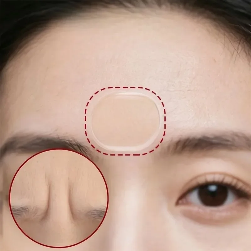 Forehead Patterns Lift Forehead Nasolabial Fold Patch Sagging Skin Thin Face Anti-Wrinkle Pads Sticker 48PCS Transparent