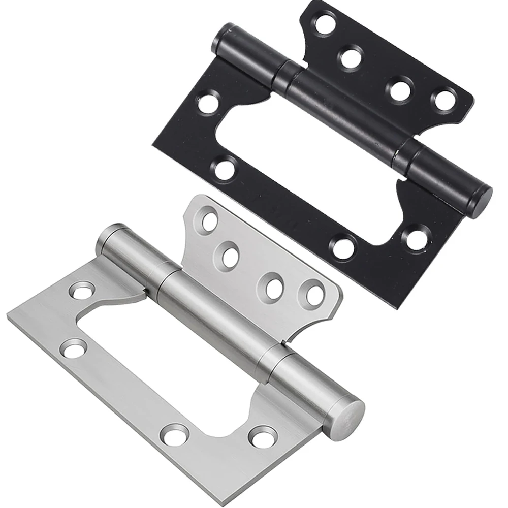 

6 Pieces Non-Mortise Door Hinges - Easy to Install, 4"×3"×2.5" Stainless Steel Door Hinges - Smooth Movement and Heavy Duty