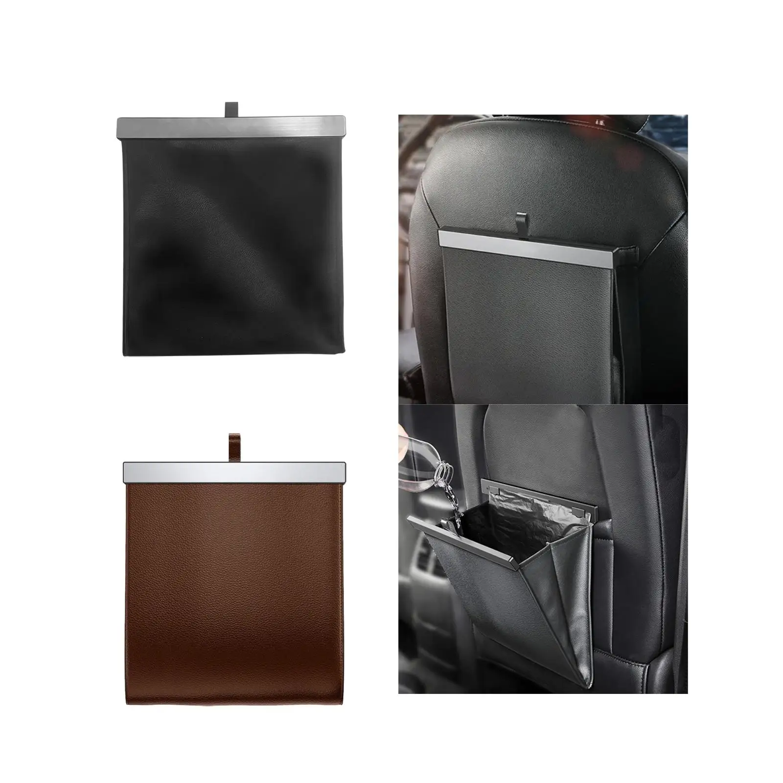 

Vehicle Trash Bin Magnet Closure Design Waterproof Hanging Car Garbage Bag for Camping Auto Home Car Interior Accessories