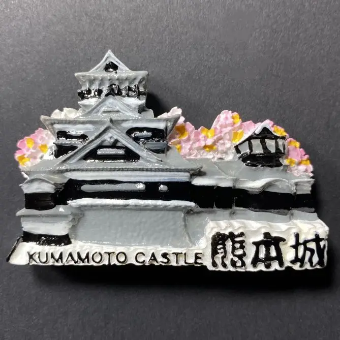 

Kumamoto City, Japan Fridge Magnets Tourist Souvenir Refrigerator Stickers Commemorative Home Decoration Travel Souvenir Gift