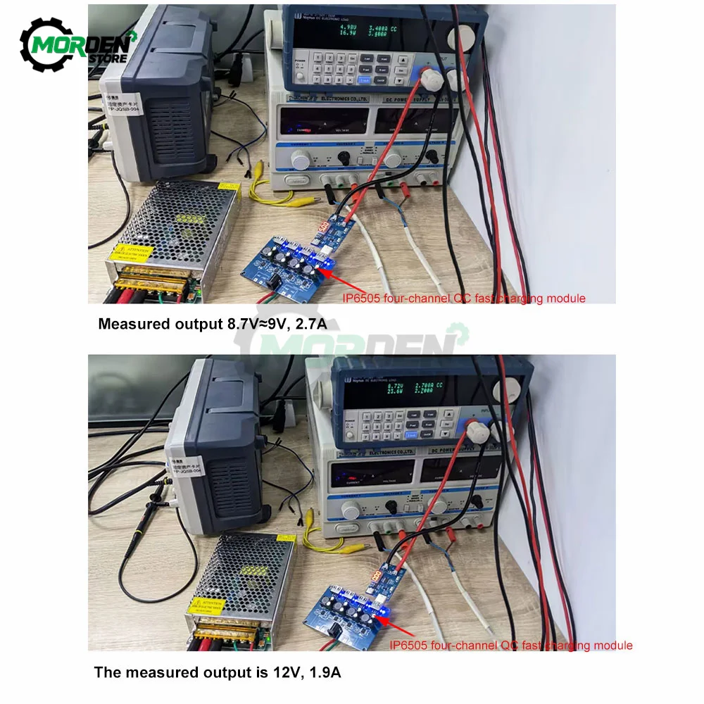 4 Channel USB QC3.0 QC2.0 USB DC-DC Buck Converter Charging Step Down Module to Fast Quick Charger Circuit Board Power Supply