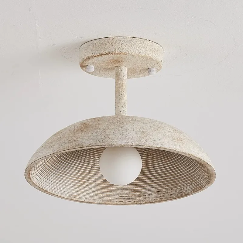 American Retro Entrance Hallway Ceiling Ligh Single Head Light Designer Balcony Lamp Creative Resin Decoration Lighting Fixture