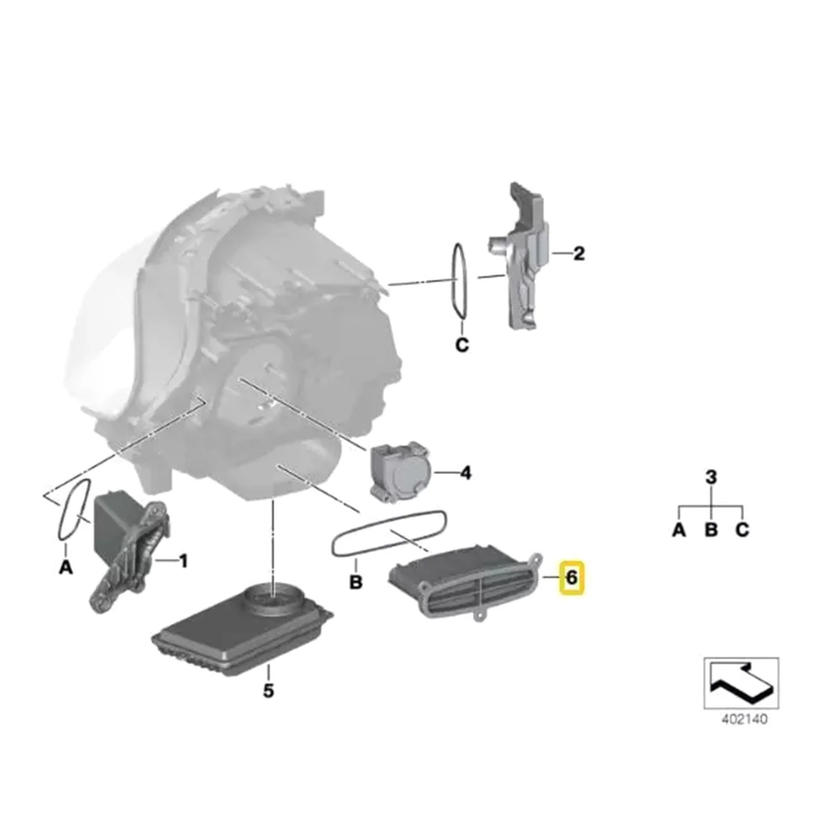 Módulo de Control de luz LED adaptable para BMW, serie 5, F07, GT, LCI, F10, F11, 63117381018, 7381018, 7427611, 7440878, nuevo, 7409580