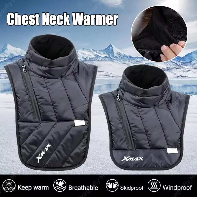 Motorcyclist Rider Chest Neck Protector Windproof For YAMAHA XMAX X-MAX 125 250 300 400 Winter Keeping Warm Neck Scarf