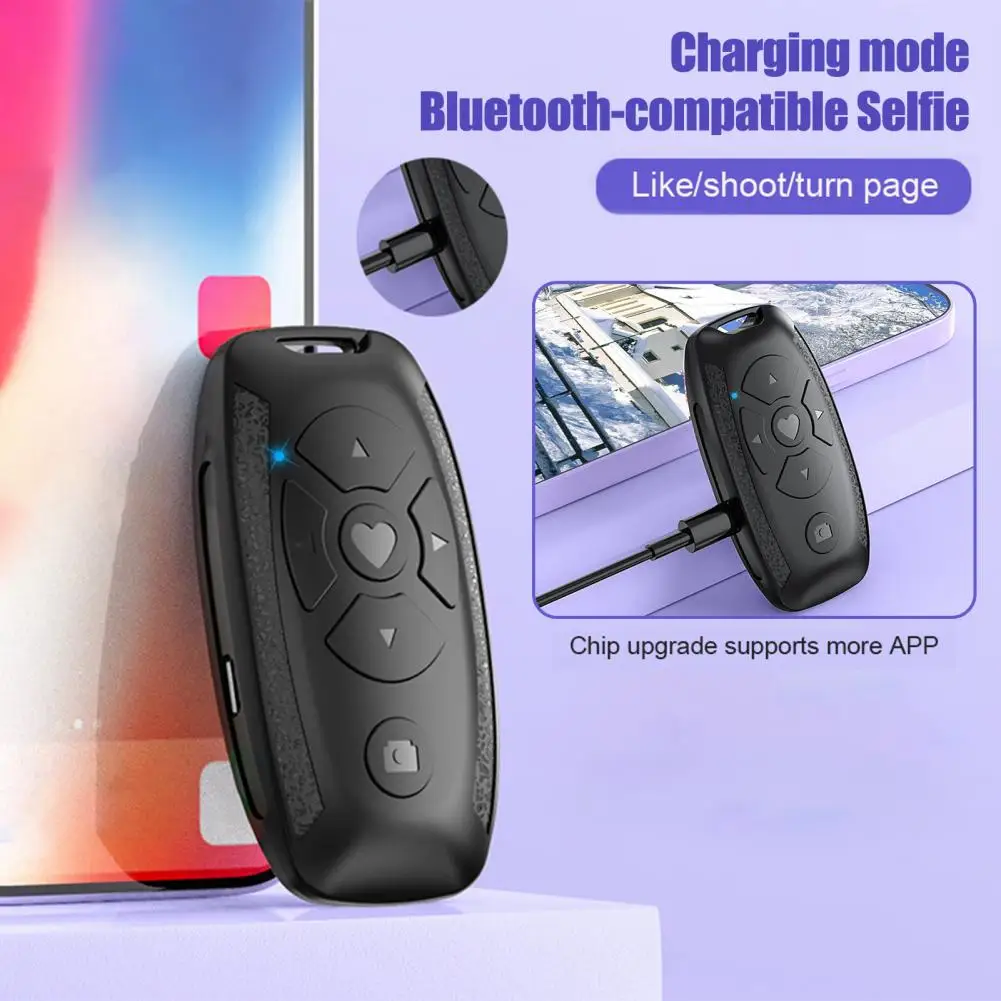 Universal Selfie Remote Control Quick Pairing Stable Transmission Rechargeable Battery Bluetooth-compatible Remote Control