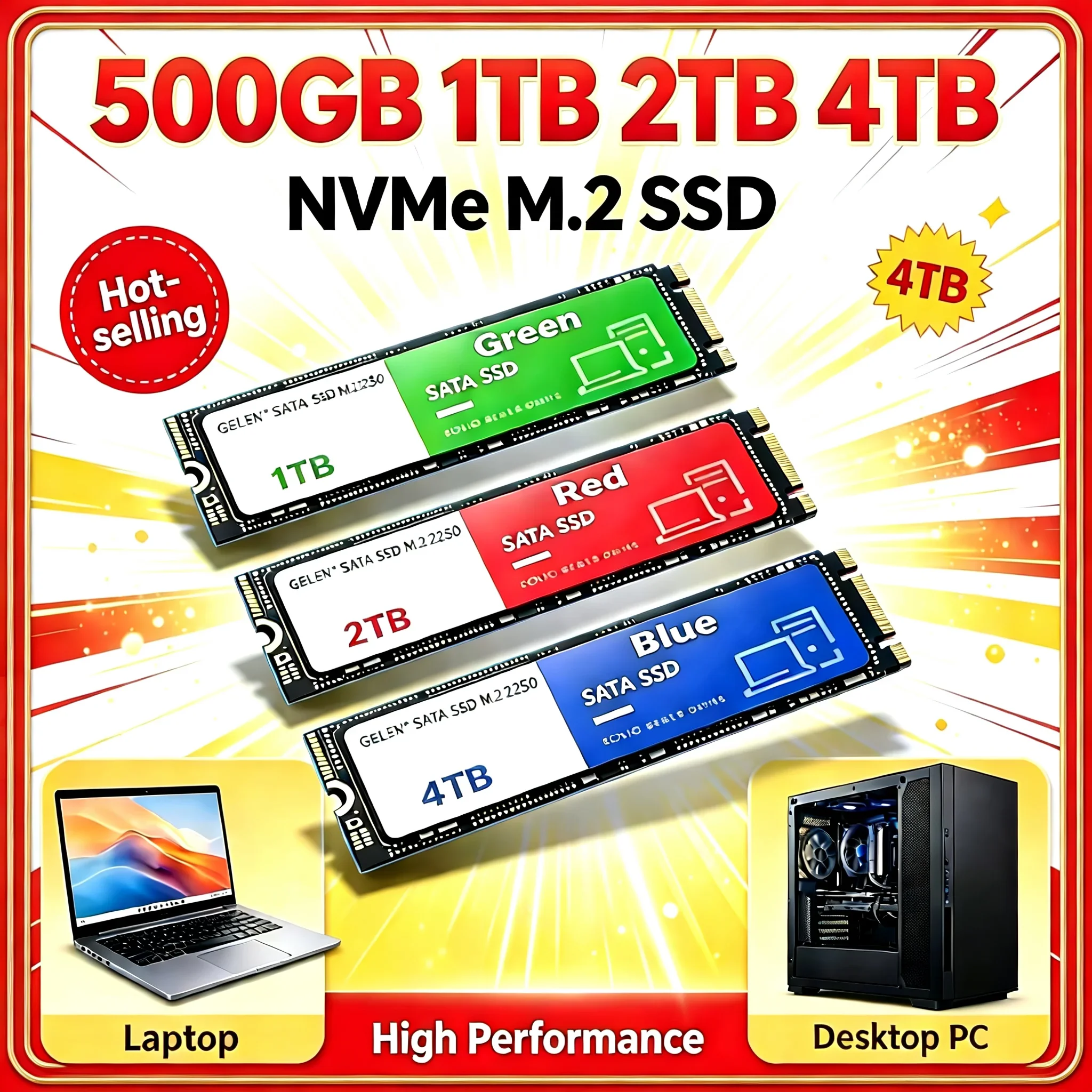 2026 New Internal Solid State Drive – M.2 SSD High Speed Read Write, Ideal Hard Disk for Laptop Desktop Storage Upgrade