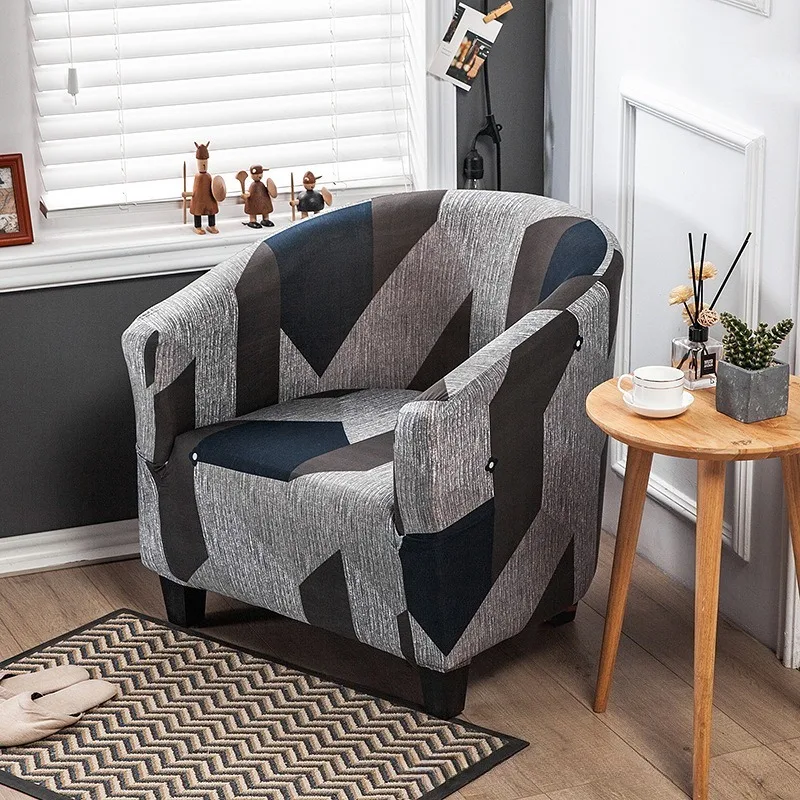 Half-round Sofa Chair Cover, Single-person Sofa Cover, Internet Cafe Guest Room, All-season Universal Small Sofa Cover, Cover