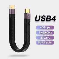USB 4.0 Gen3 Data Cable PD 100W 5A Fast Charging USB C to Type C Cable Thunderbolt 3 4K@60Hz Cable USB Tipo C 40Gbps Data Cabel