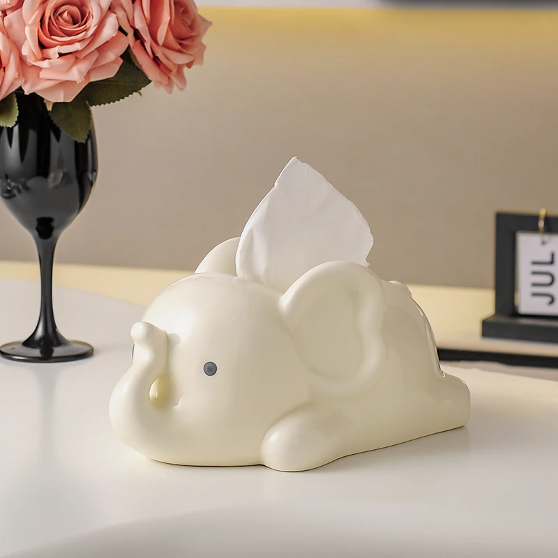 

Coffee Table Bedside Tissue Boxes Napkin Coffee Hotel Wet Wipes Tissue Boxes Kitchen Ceramic Home Storage Carta Assorbente MHZJH